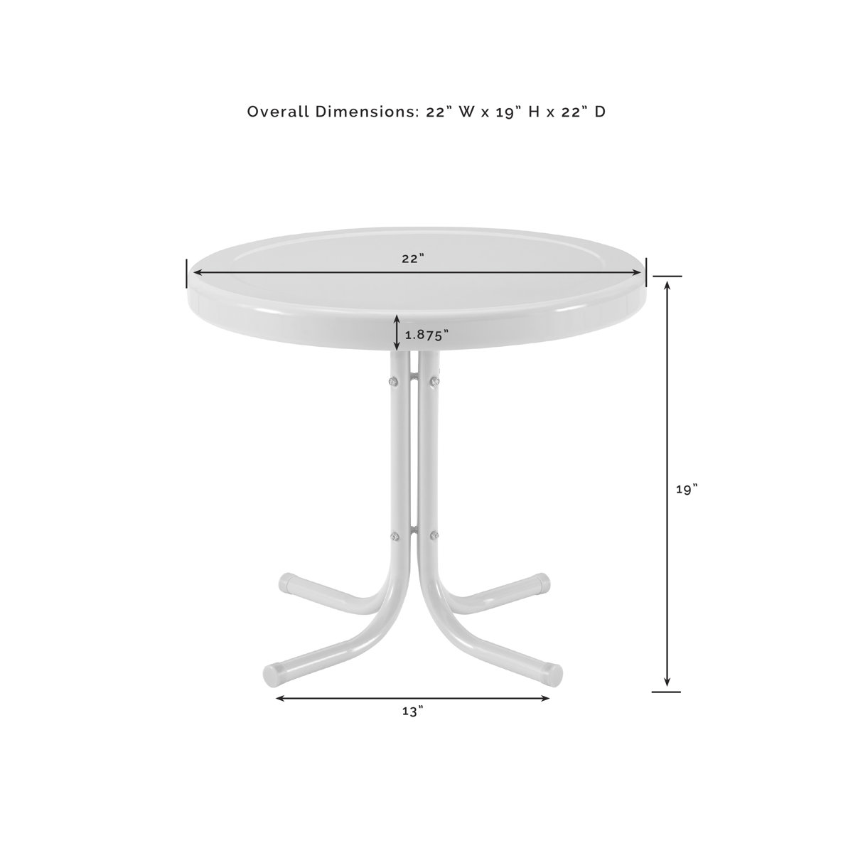 Hashtag Home Morrison Metal Side Table & Reviews Wayfair